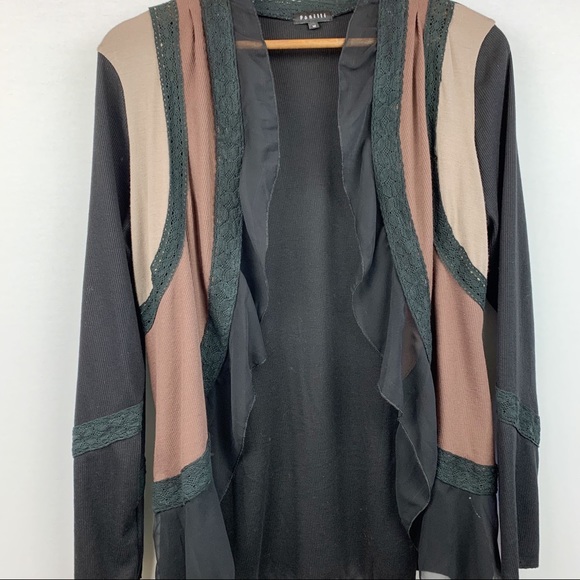 Panilli Open Front Lace & Ruffle Cardigan - Picture 7 of 8